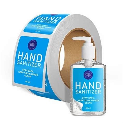 hand sanitizer labels  rs piece packaging labels  kolkata