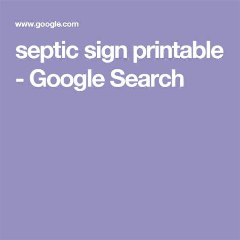 septic sign printable google search septic sign printable signs