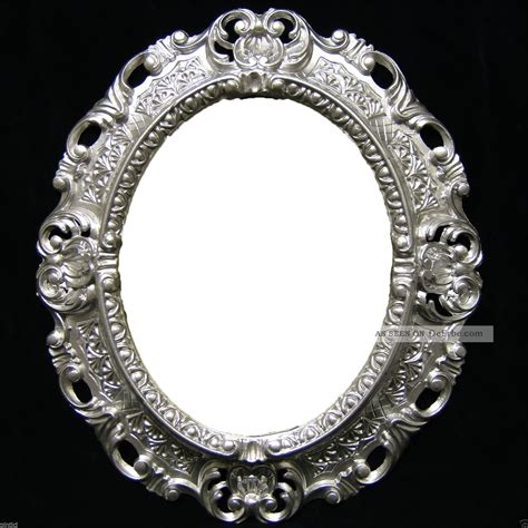 wandspiegel silber barock oval spiegel antik  badspiegel oval spiegel