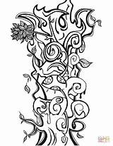 Crazy Coloring Pages Color Tree Creatures Doodle Template Deviantart Trippy sketch template