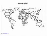 Blank Map Countries Printable Template Coloring Maps Pdf Outline Kids Printablee sketch template