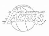 Lakers Colorir Angeles Escudo Imprimir sketch template