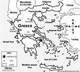 Greece Map Coloring Ancient Europe Activity Mount Olympus Kids Worksheet Modern Enchantedlearning Greek Printable Maps Geography Mediterranean Color School Worksheets sketch template