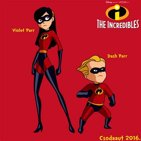 The Incredibles Violet And Dash Parr In Se Style By