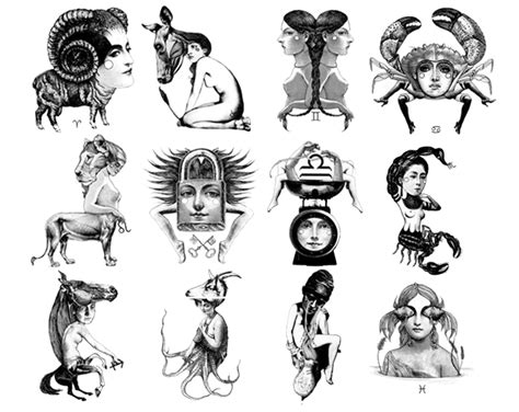 carolina espinosa zodiac illustrations star sign style