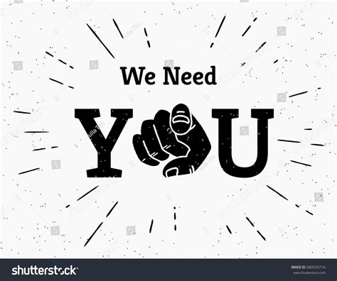 we need you concept vector illustration stock vector royalty free