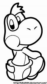 Yoshi Coloring Pages Baby Kids Color Kid Printable Related Posts Craft sketch template