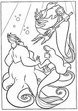 Ariel Ursula Triton Raskrasil Litle Getcolorings Pintar Sirena Asd8 sketch template