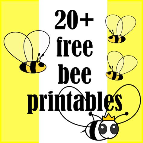 bee themed printables bienen druckvorlagen links