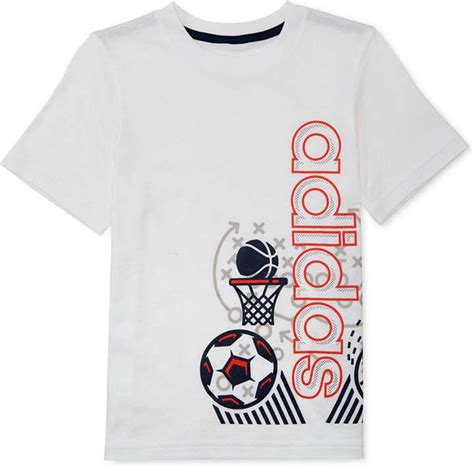 adidas  boys sports print cotton  shirt reviews shirts tops kids macys