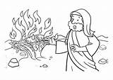 Coloring Pages Moses sketch template