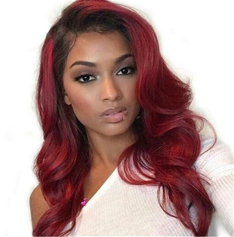 Wholesale Wig Female Wine Red Long Curly Hair