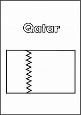 Qatar sketch template