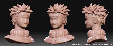 naruto uzumaki bust time lapse