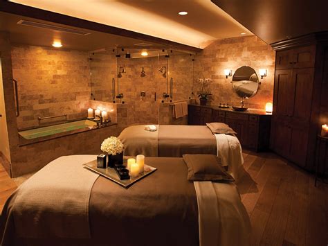 massage beds  candles     room   stone walls