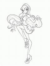 Winx Stella Coloring Pages Club Color Drawings Simple Drawing Paw Print Draw Books Kids Sketches Kaynak Boyama sketch template