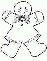 Coloring Gingerbread Boy Pages Popular sketch template
