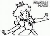 Coloring Peach Pages Daisy Princess Popular sketch template