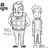 Neighbor Nicky Peterson Stealth sketch template