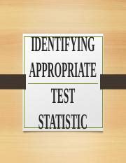 identifying  test statisticpptx identifying