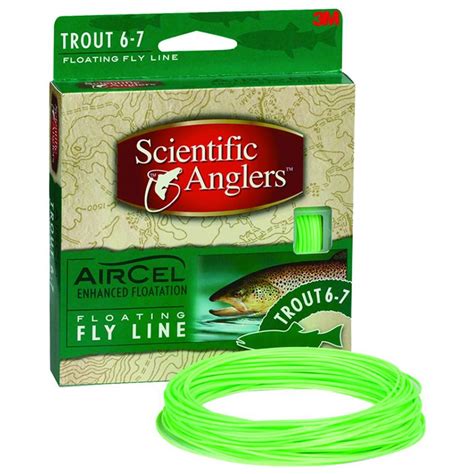 scientific anglers air cel species specific fly  trout wf  green  fishing