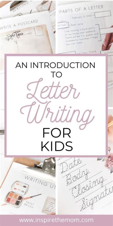 introduction  letter writing  kids inspire  mom