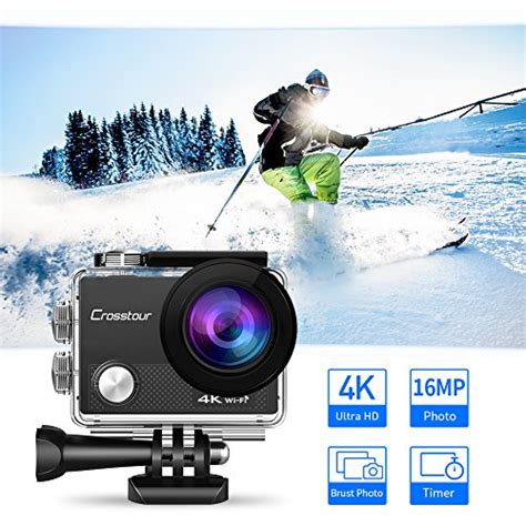 crosstour action camera  wifi underwater cam mp ultra hd waterproof sports camera