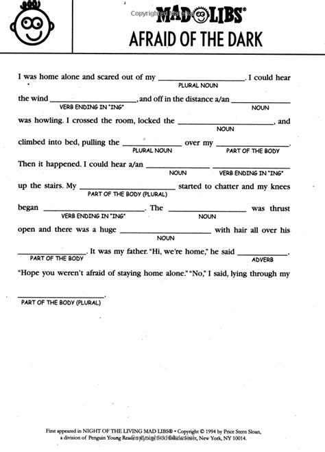 mad libs  teach grammar    therapy activities