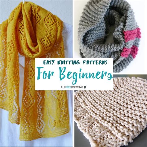 easy knitting patterns  beginners allfreeknittingcom
