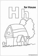 Coloring Pages House Letter Practice Alphabet Kids Preschool Color Worksheets Printable Handwriting Start Colouring Learning Things Sheets Print Kindergarten Toddlers sketch template