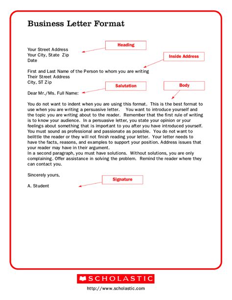 formal letter writing examples    examples