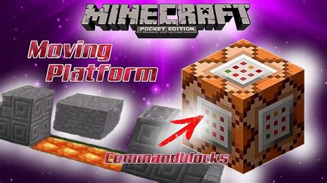 minecraft pocket edition moving platform  command blocks