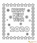 Coloring Year Happy Kids sketch template