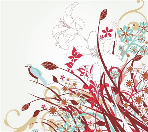 floral vector art  vector graphics   web resources