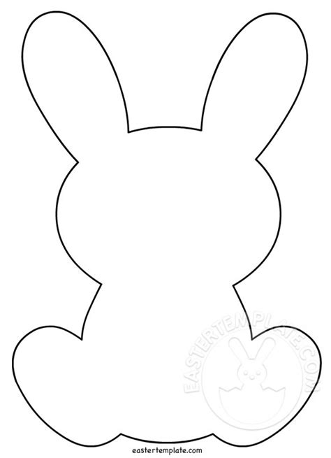 printable bunny outline printable templates