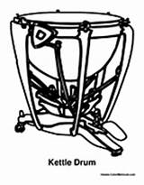 Percussion Drum Kettle Steel sketch template