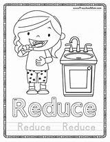 Reduce Reuse Recycling Kindergarten Preschoolmom sketch template