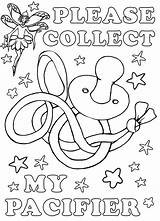 Pacifier Collect sketch template