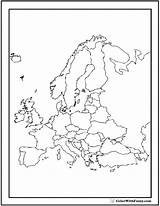 Europe Coloring Pages Map Adult Printable Drawing Print Getdrawings Getcolorings Sheets Color Pdfs Advanced Gingerbread sketch template