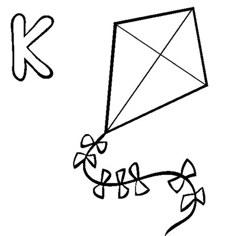 kite coloring page printable printable templates