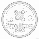 Bee Coloring Spelling Coloring4free Related Posts Pages sketch template
