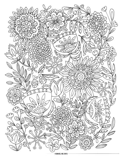 printable flower coloring pages  adults