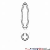 Coloring Sheets Exclamation Mark Printable Sheet Title sketch template