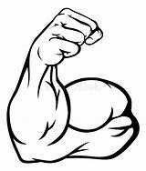 Biceps Bicep Montrant Tattoo Mascot Tearing Chest sketch template