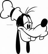 Goofy Face Disney Coloring Neutral Pages Wecoloringpage sketch template