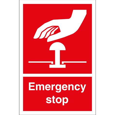 emergency stop safety signs  key signs uk