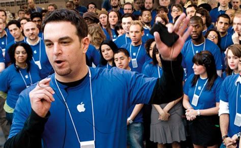 man dressed  apple genius steals   iphones  apple store inspire employees
