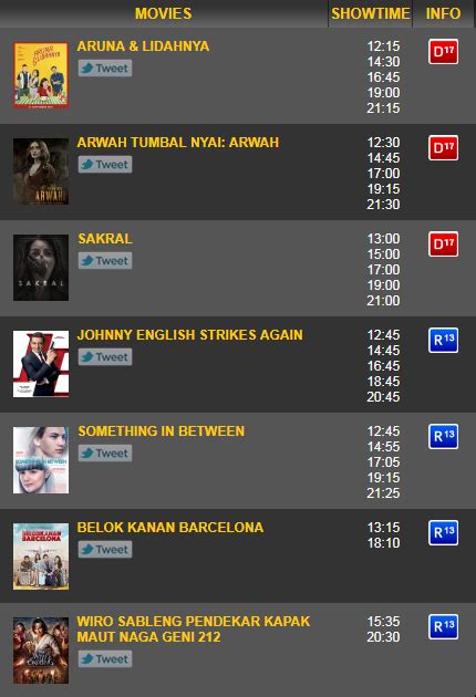 jadwal film bioskop blok  square  hari  harga tiket masuk