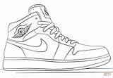 Coloring Jordan Sneakers Pages Nike Printable Print Pdf sketch template