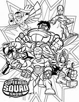 Squad Coloring Super Hero Pages Marvel Superhero Print Colouring Magnificent Show Imaginext Color Dino Superheroes Heroes Printable Netart Getcolorings Attacking sketch template